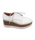 Blucher cordones white