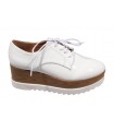 Blucher cordones white